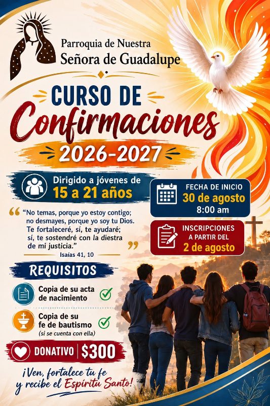 CONFIRMACIONES PARA JÓVENES 