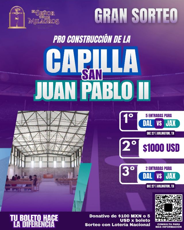Ayudanos a construir nuestro templo