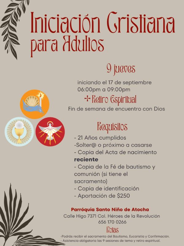 ¿Te falta algún sacramento?